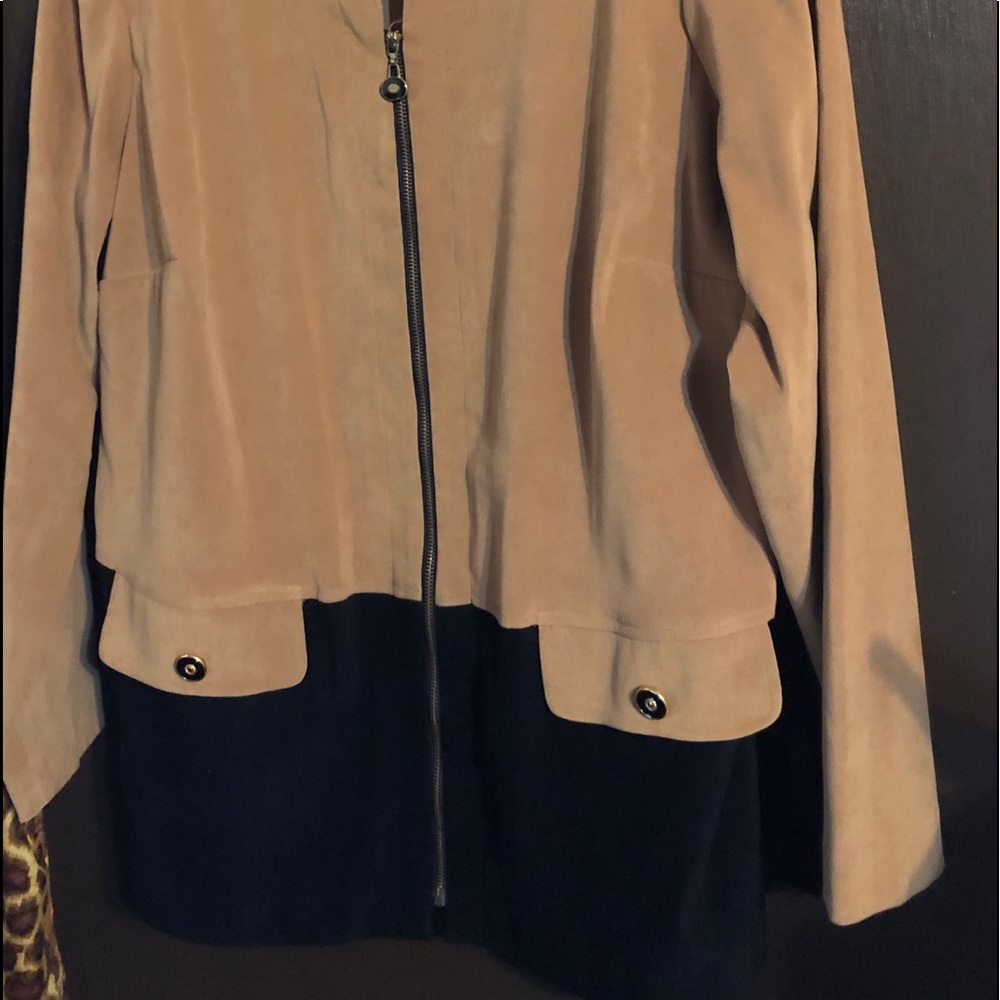 'Worthington' Moleskin Zip Jacket (Plus)